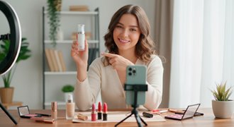 UGC креатор делает обзор